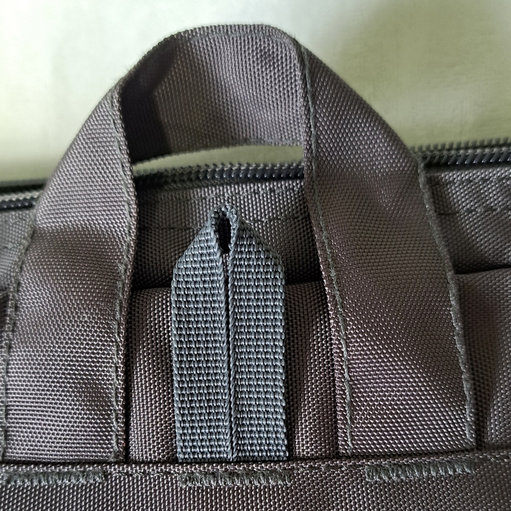 Samsonite Modern Laptop Computer Bag Shouldecross Charcoal Heather - Picture 5 of 15